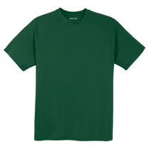Sport-Tek Men's Forest Green Dry Zone Short Sleeve Raglan T-Shirt