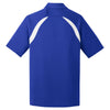 Sport-Tek Men's True Royal/White Dry Zone Colorblock Raglan Polo