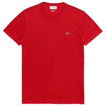 Lacoste Men's Red Short Sleeve Pima Cotton Jersey Crewneck T-Shirt