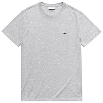 Lacoste Men's Silver Chine Short Sleeve Pima Cotton Jersey Crewneck T-Shirt