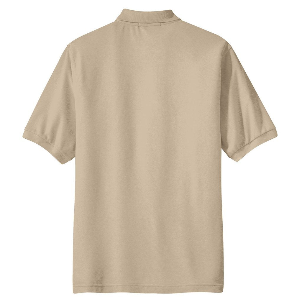 Port Authority Men's Stone Tall Silk Touch Polo with Pocket