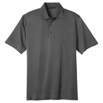 Port Authority Men's Grey Smoke Tall Tech Pique Polo