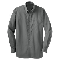Port Authority Men's Grey Tall Tonal Pattern Easy Care Shirt