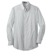 Port Authority Men's Green/Navy Tall Tattersall Easy Care Shirt
