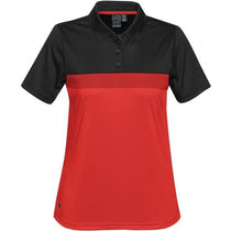 Stormtech Women's Bright Red/Black Equinox Performance Polo