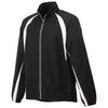 Elevate Men's Black/Black/White Kelton Track Jacket