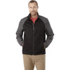 Elevate Men's Black/Smoke Heather Mikumi Hybrid Softshell Jacket