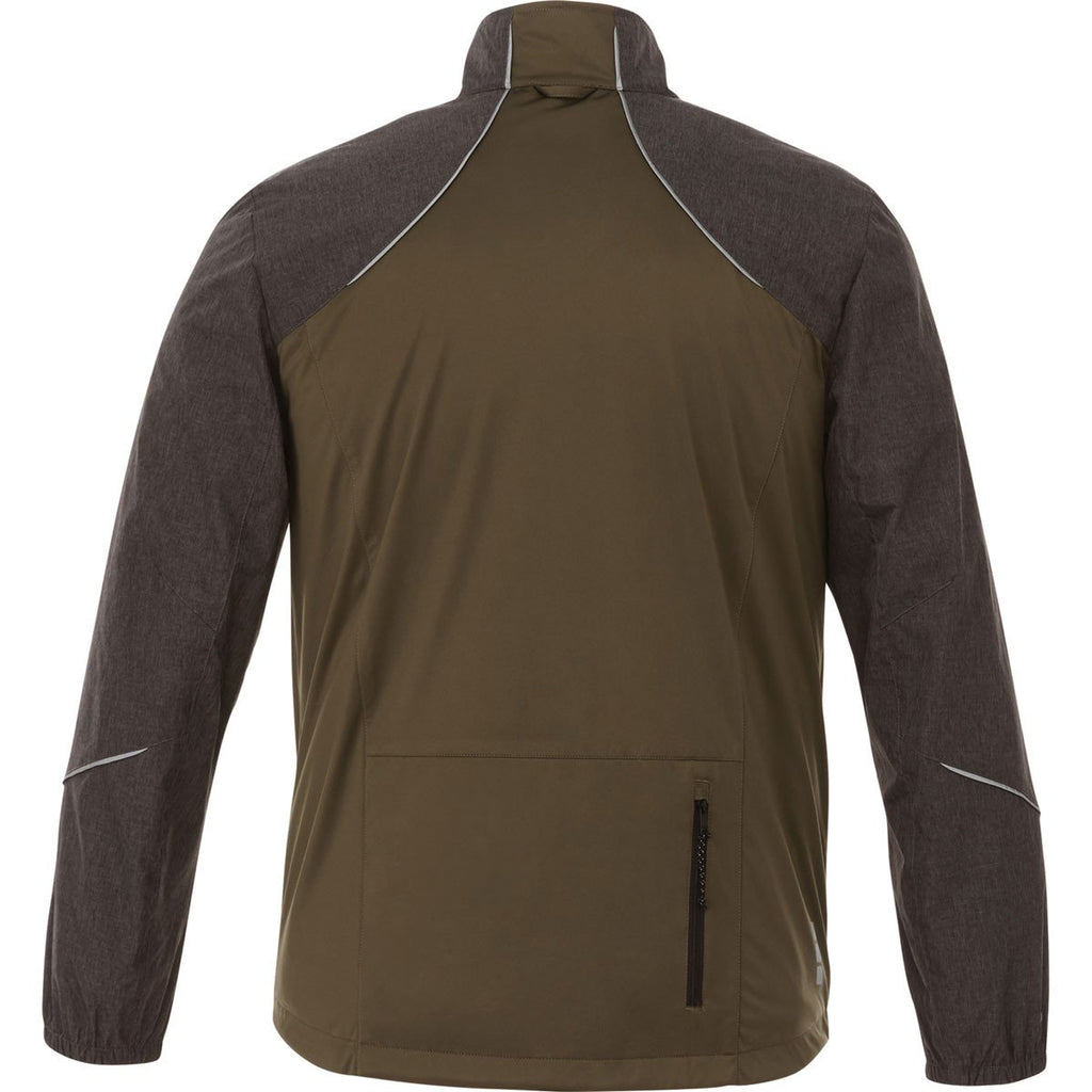 Elevate Men's Loden/Black Smoke Heather Mikumi Hybrid Softshell Jacket