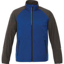 Elevate Men's Metro Blue/Black Smoke Heather Mikumi Hybrid Softshell Jacket
