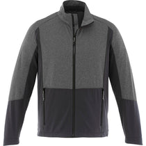Elevate Men's Heather Dark Charcoal Verdi Hybrid Softshell Jacket