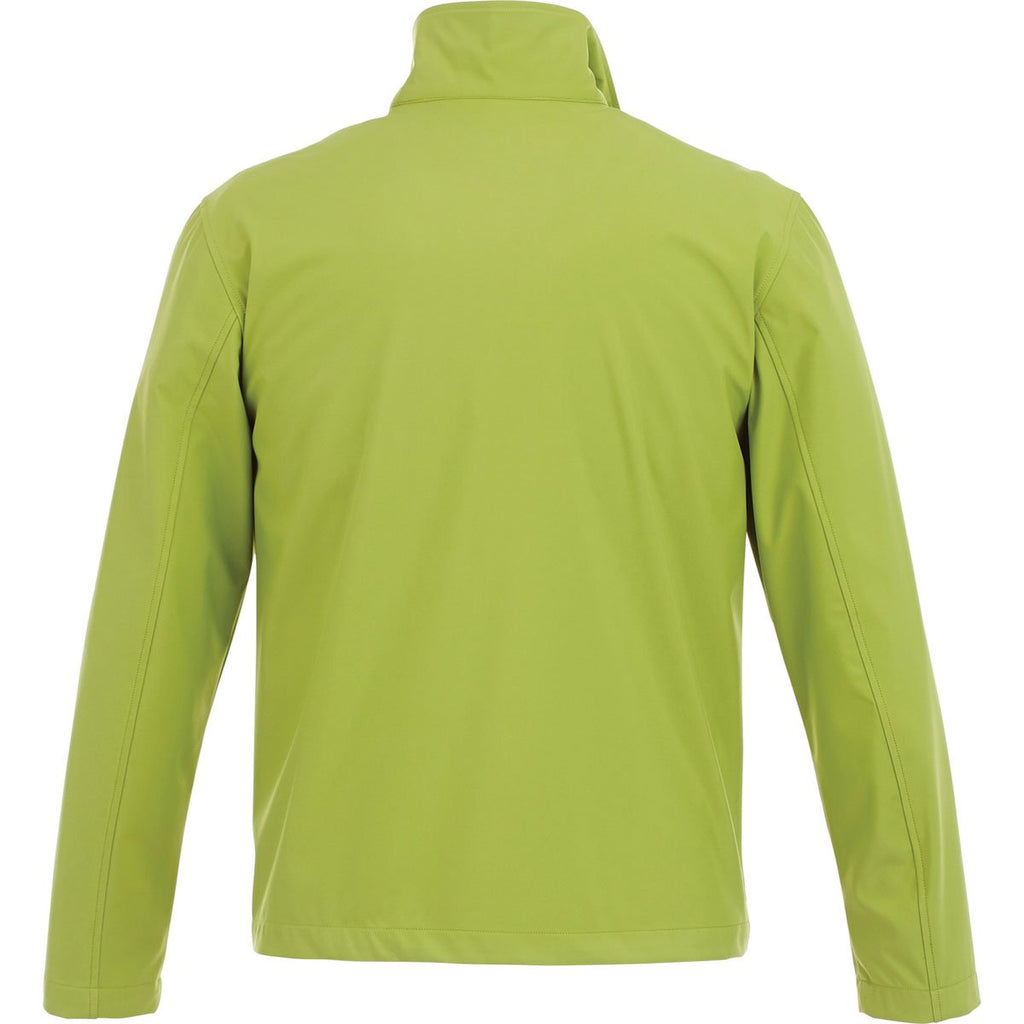 Elevate Men's Dark Citron Green Karmine Softshell Jacket