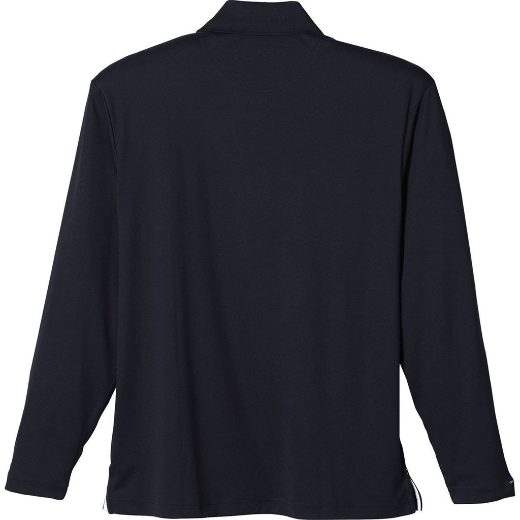 Elevate Men's Navy Brecon Long Sleeve Polo