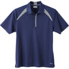 Elevate Men's Vintage Navy Quinn Short Sleeve Polo