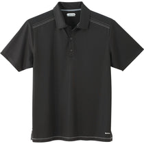 Elevate Men's Black Dunlay Short Sleeve Polo