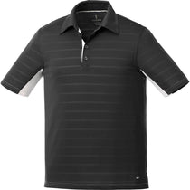 Elevate Men's Black Prescott Short Sleeve Polo