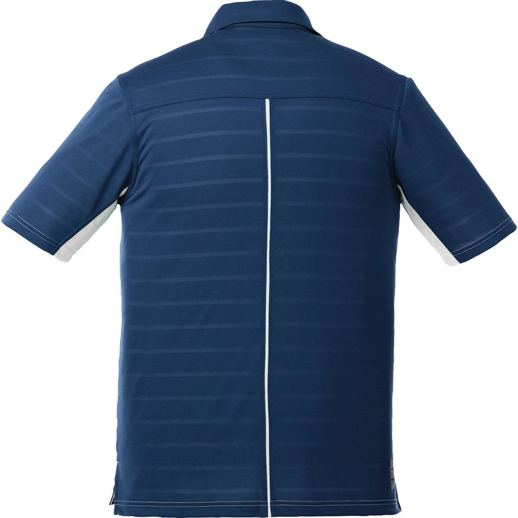 Elevate Men's Navy Prescott Short Sleeve Polo