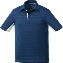 Elevate Men's Navy Prescott Short Sleeve Polo
