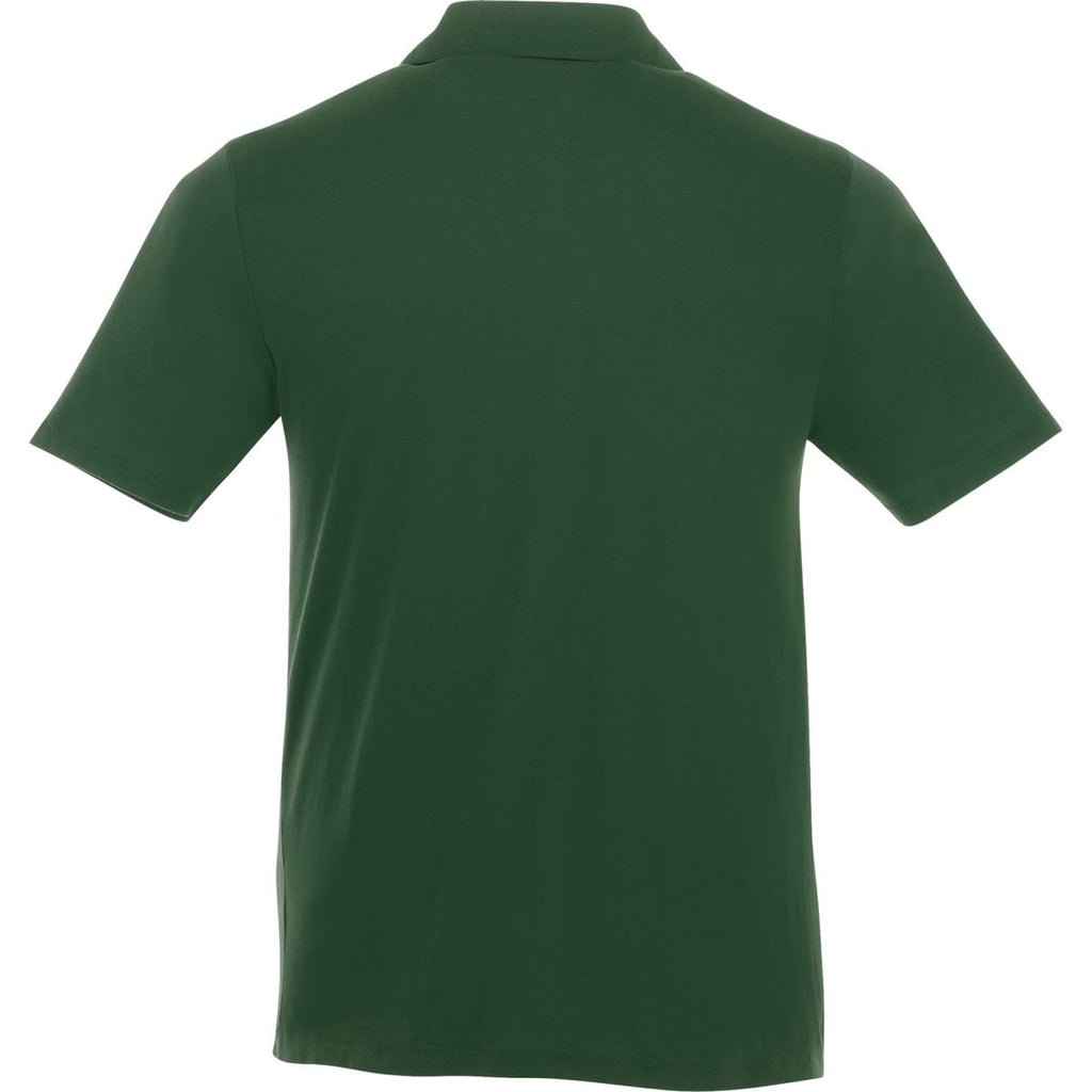 Elevate Men's Forest Green Acadia Short Sleeve Polo