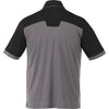 Elevate Men's Black/Steel Grey Mack Short Sleeve Polo