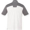 Elevate Men's Steel Grey/White Mack Short Sleeve Polo