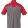 Elevate Men's Team Red/Steel Grey Mack Short Sleeve Polo