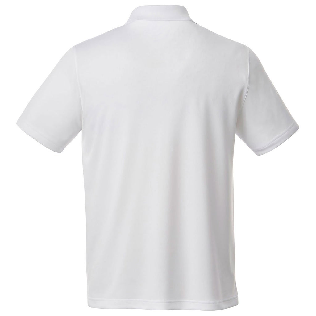 Elevate Men's White Otis Short Sleeve Polo