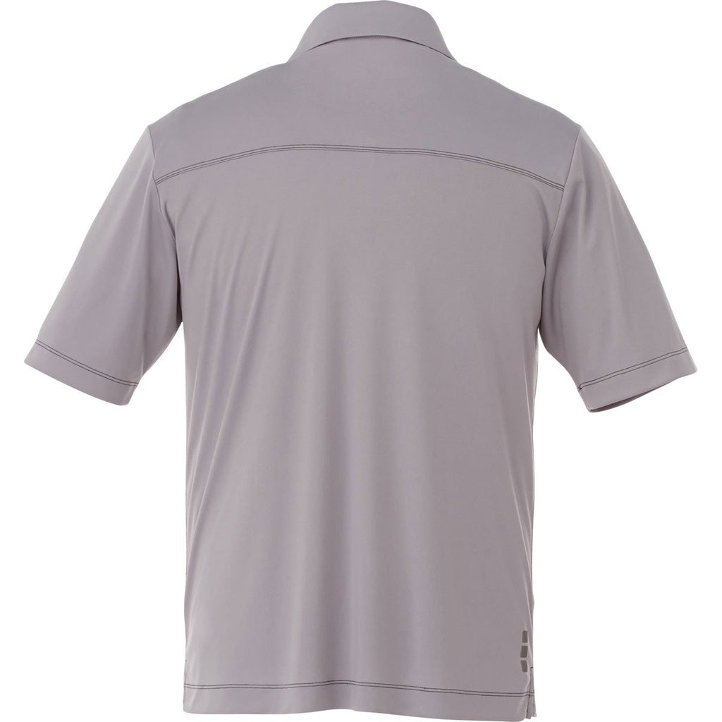 Elevate Men's Heather Grey/Quarry Sagano Short Sleeve Polo