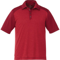 Elevate Men's Vintage Red Heather/Chili Sagano Short Sleeve Polo