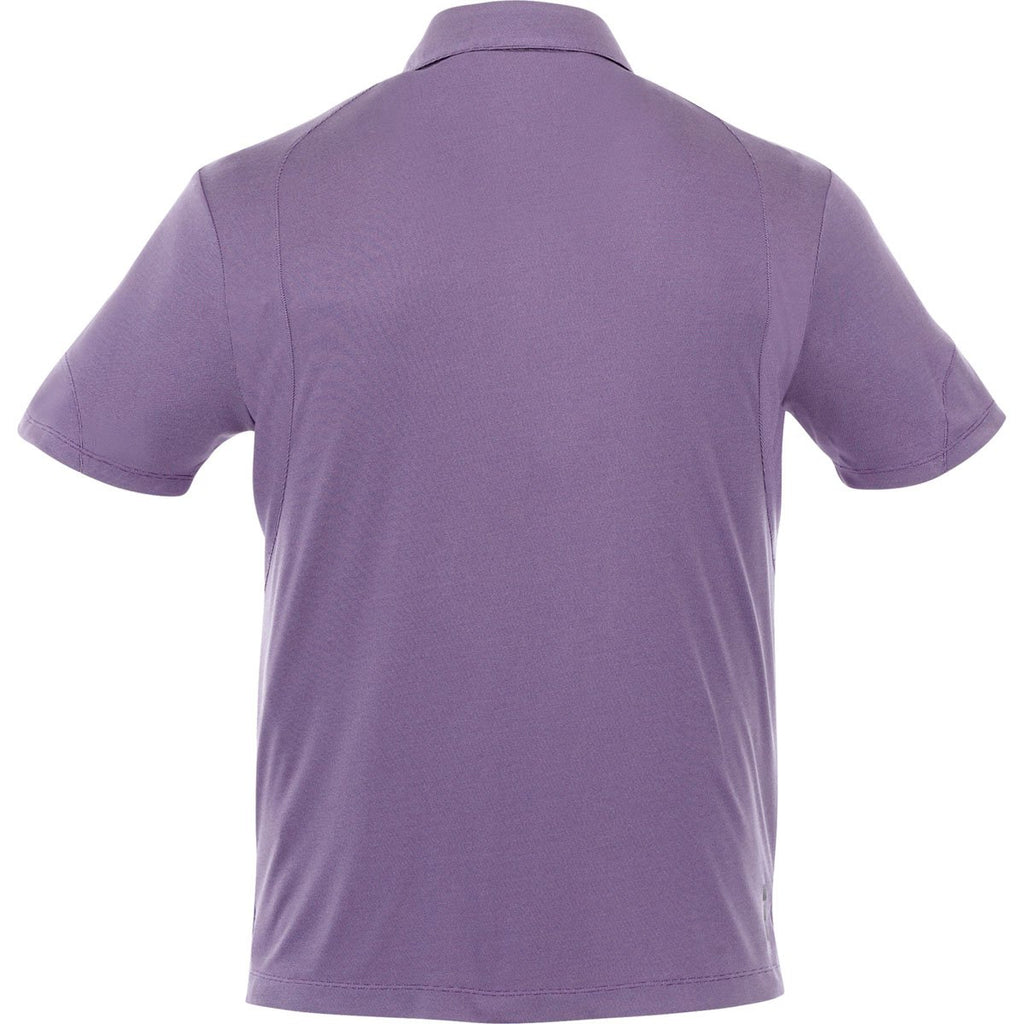 Elevate Men's Dark Plum Torres Short Sleeve Polo