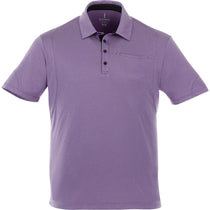 Elevate Men's Dark Plum Torres Short Sleeve Polo