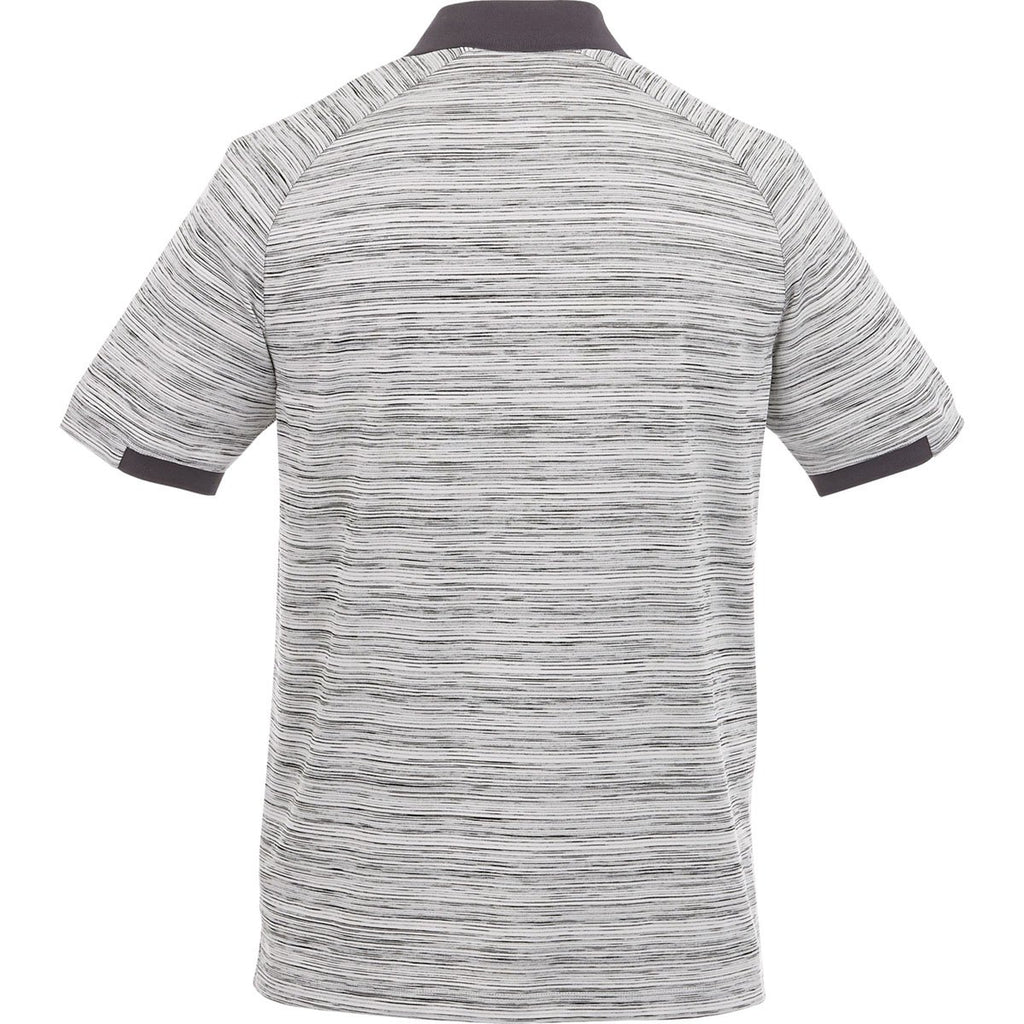 Elevate Men's Heather Grey/Grey Storm Emory Short Sleeve Polo