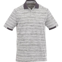 Elevate Men's Heather Grey/Grey Storm Emory Short Sleeve Polo