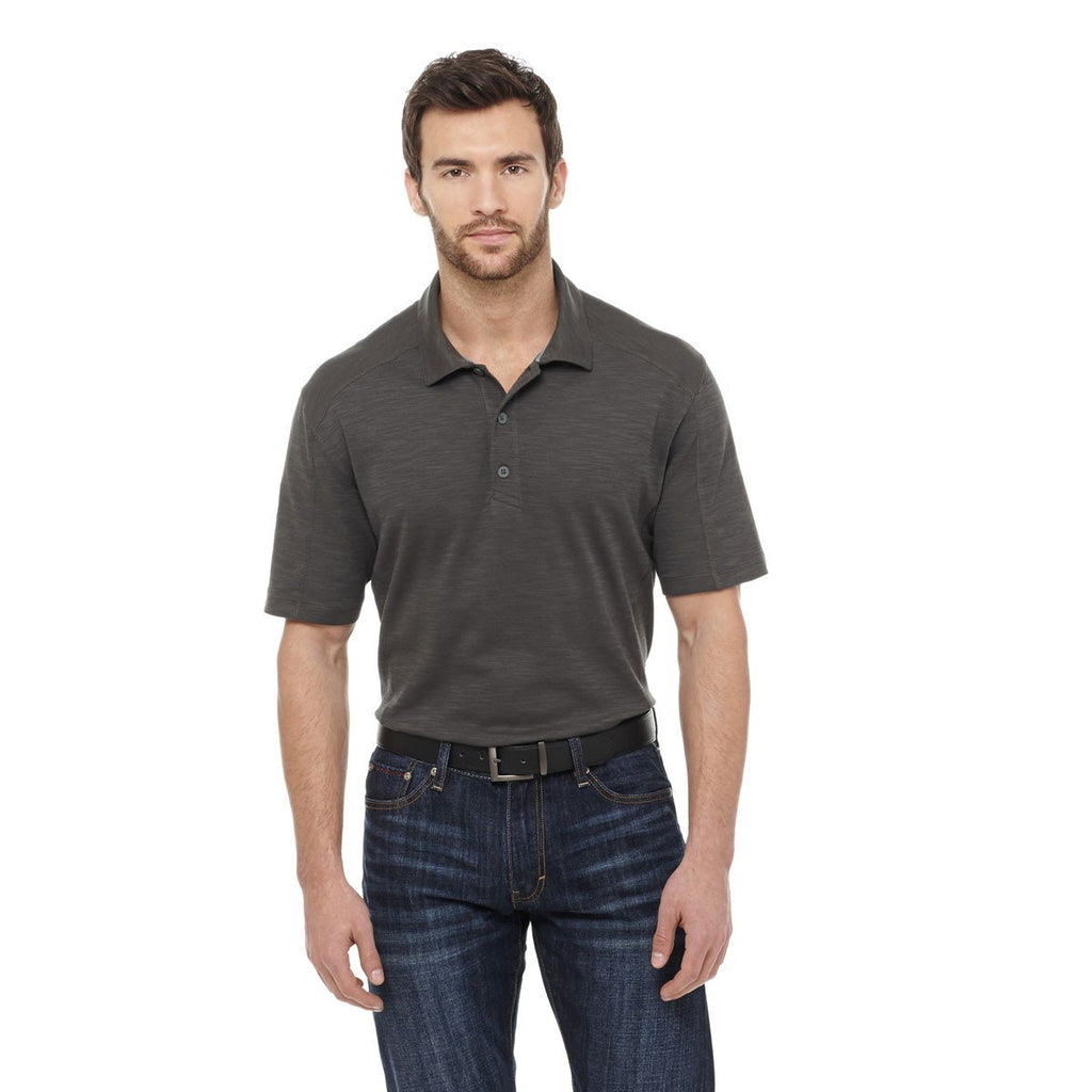 Elevate Men's Anthracite Jepson Short Sleeve Polo