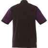 Elevate Men's Dark Plum/Black Smoke Laramie Short Sleeve Polo
