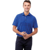 Elevate Men's New Royal Hakone Short Sleeve Polo