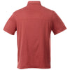 Elevate Men's Vintage Red Heather Skara Short Sleeve Polo