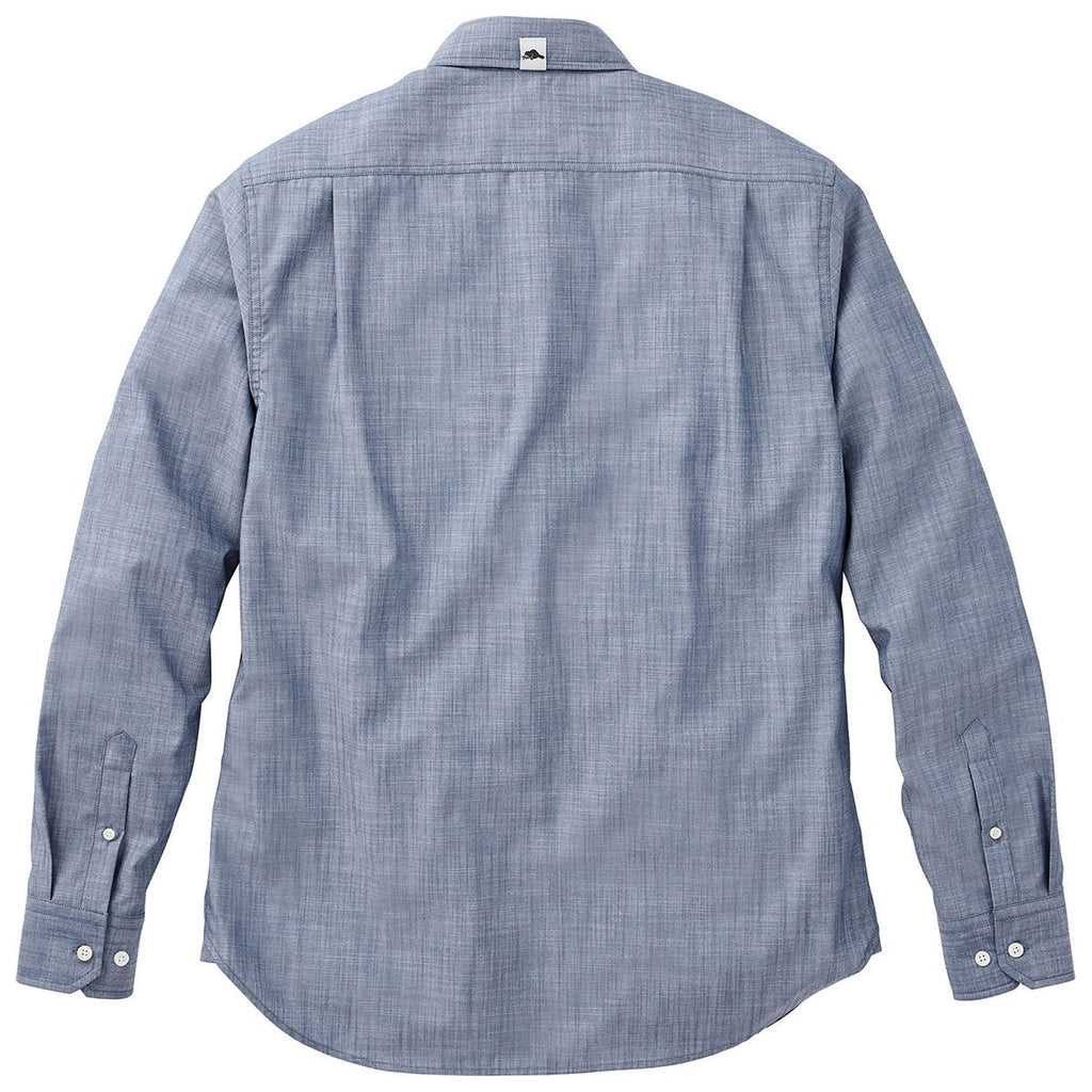 Roots73 Men's Dark Denim Clearwater Long Sleeve Shirt