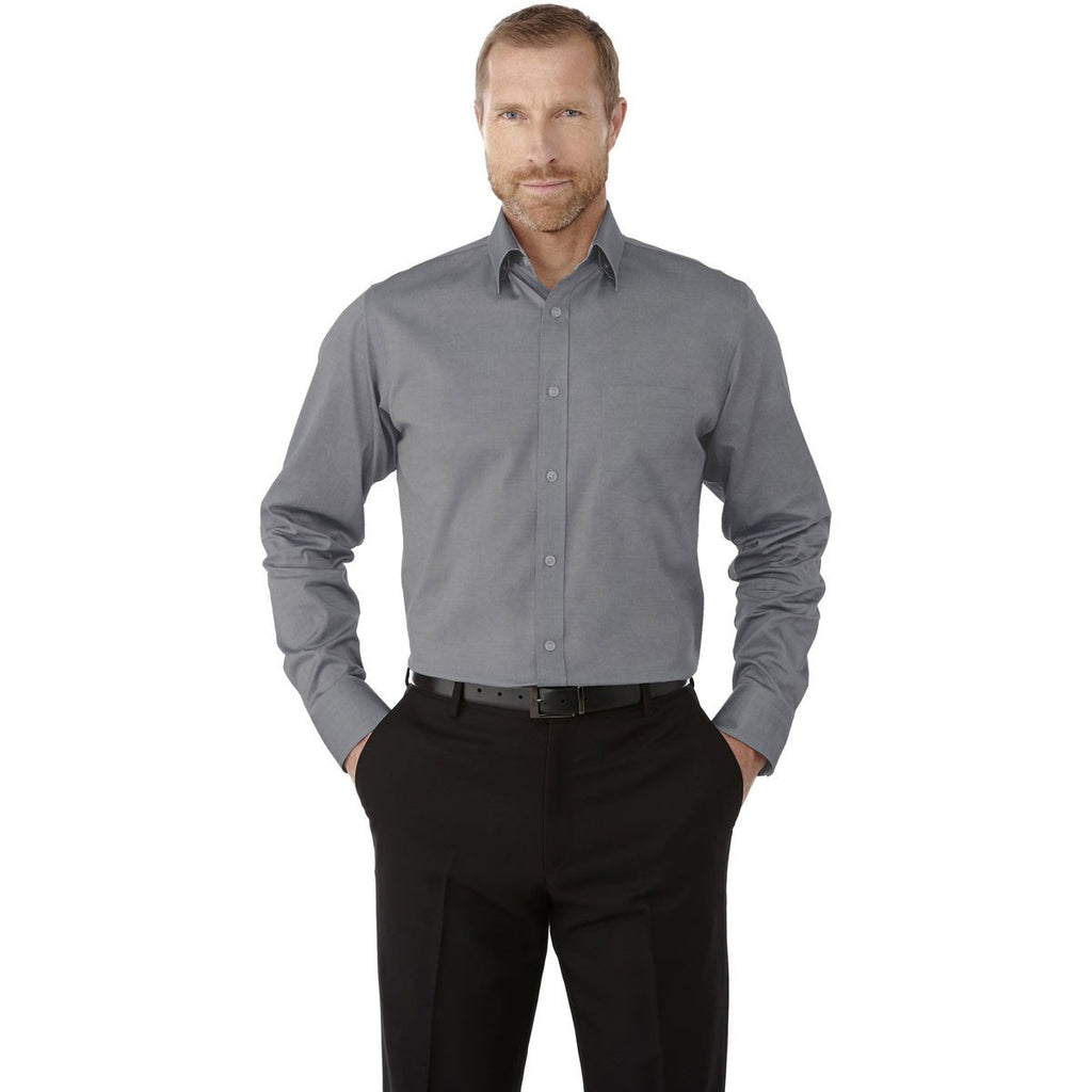 Elevate Men's Grey Storm Cromwell Long Sleeve Shirt