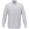 Elevate Men's Silver Irvine Oxford Long Sleeve Shirt