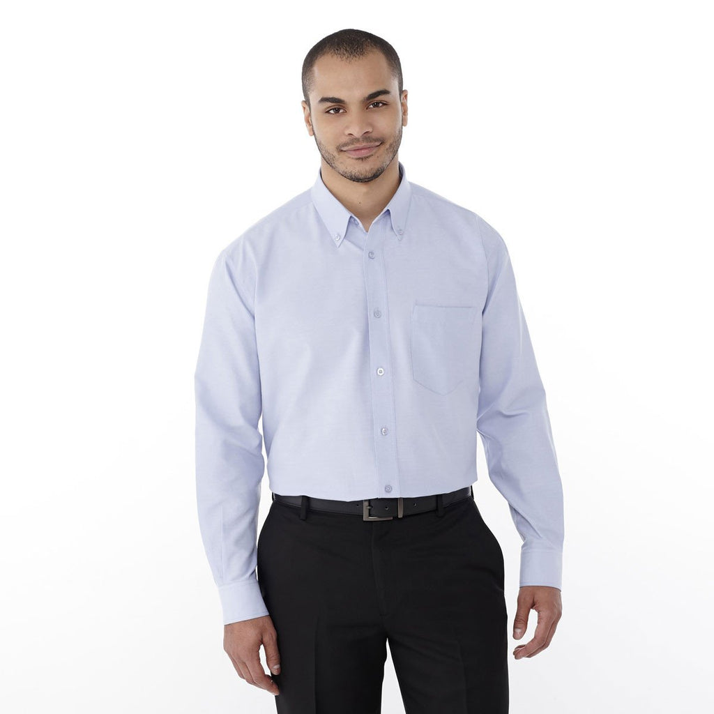 Elevate Men's Oxford Blue Tulare Oxford Long Sleeve Shirt
