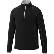 Elevate Men's Black Knew Knit Half Zip