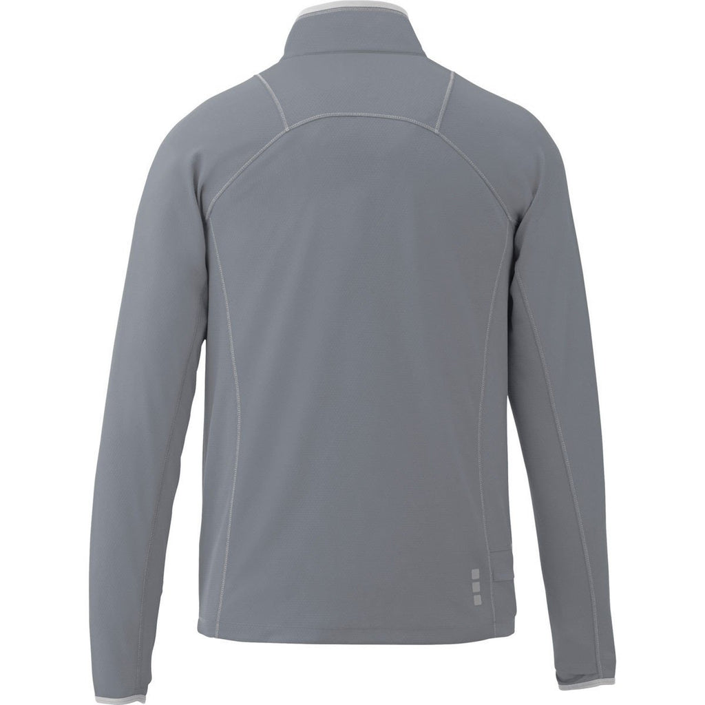 Elevate Men's Steel Grey Knew Knit Half Zip