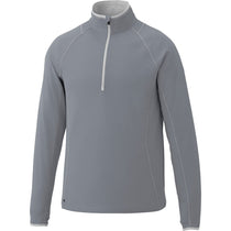 Elevate Men's Steel Grey Knew Knit Half Zip