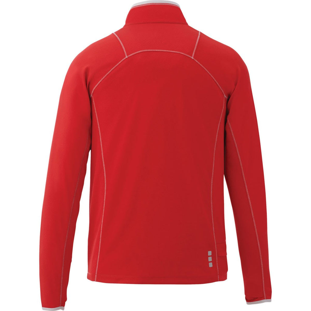 Elevate Men's Team Red Knew Knit Half Zip