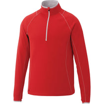 Elevate Men's Team Red Knew Knit Half Zip