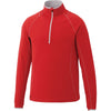 Elevate Men's Team Red Knew Knit Half Zip