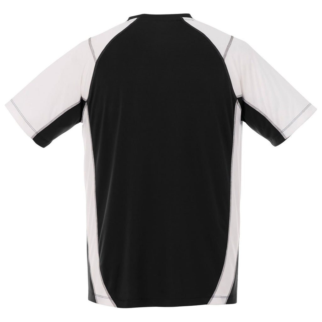 Elevate Men's Black/White Taku Short Sleeve Tech Tee