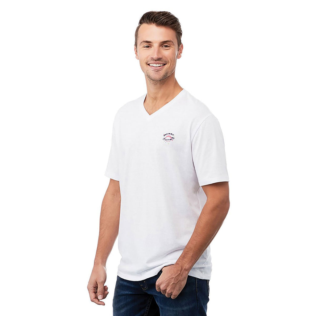 Elevate Men's White Canyon Short Sleeve Tee