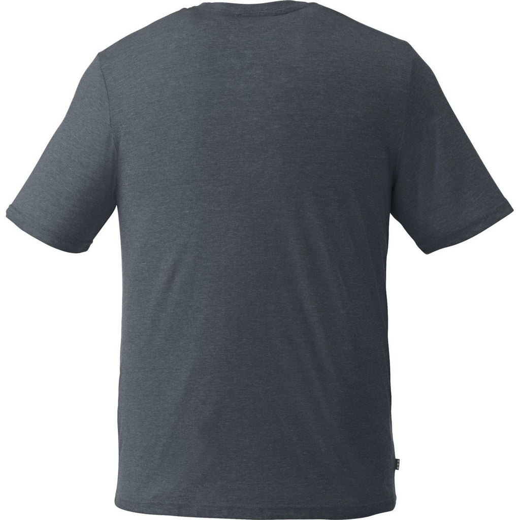 Elevate Men's Navy Heather Sarek Short Sleeve T-Shirt