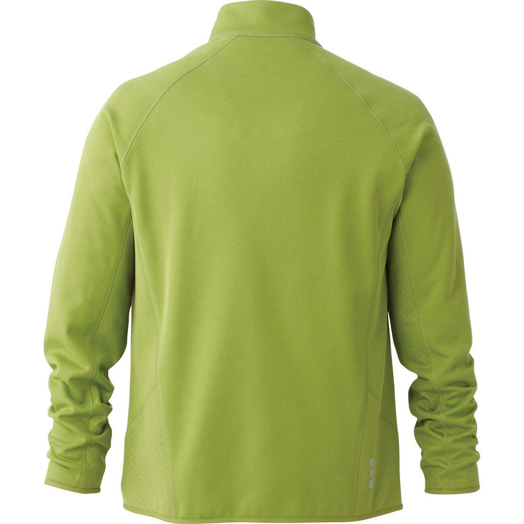 Elevate Men's Dark Citron Green Oyama Knit Jacket